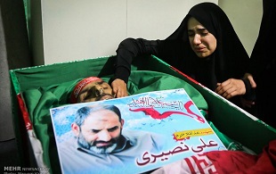 اذان شهیدشعبان نصیری ساعاتی قبل ازشهادت+فیلم