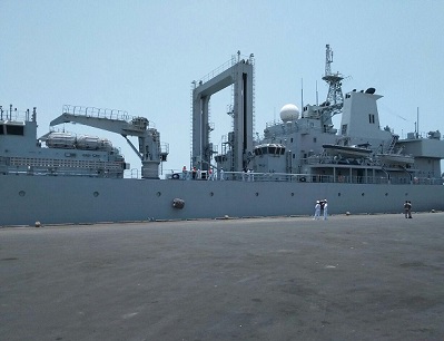 حضور ۳ ناو ارتش چین در بندرعباس + فیلم و تصاویر 