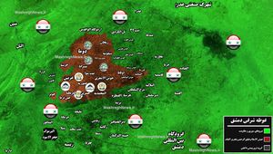 جیغ تروریست‌ها در غوطه شرقی دمشق بلند شد؛ گرگ‌ها دست به دامان هم شدند+ نقشه میدانی