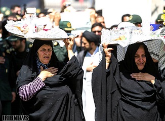 گزارش تصویری ازتشییع پیکر مطهر 2 شهید گمنام در ساری
