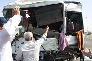 تصادف اتوبوس حامل زائران ایرانی در عراق/ ۱۳ تن از زائران ایرانی مجروح شده اند