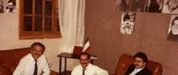 عکس کمتر دیده شده از قاسملو سرکرده دمکرات در اتاق مسعود رجوی 