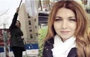 دختر خیابان انقلاب خواستار تحریم ایران شد +عکس