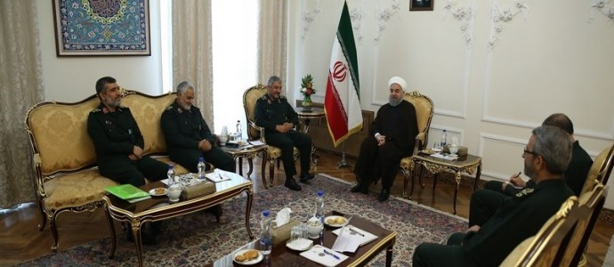 در دیدار روحانی با فرماندهان عالی‌رتبه سپاه چه گذشت؟