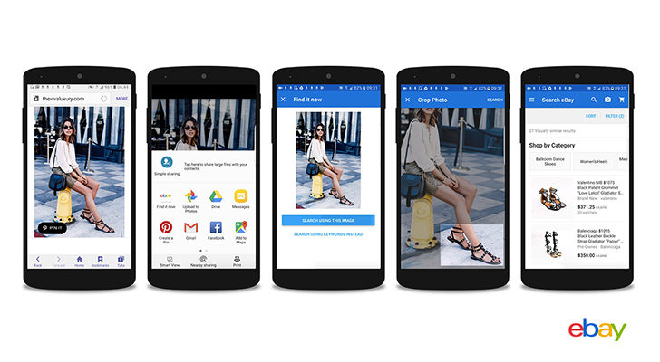 آپدیت جدید eBay به شما امکان خرید با استفاده از عکس ها را می دهد 