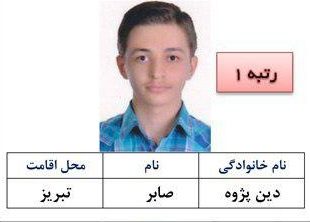 مصاحبه خواندنی با صابر دین‌پژوه نفرات اول کنکور ریاضی و تجربی از شهرستان تبریز