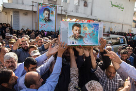 گزارش تصویری ازتشییع پیکر شهید حسین پور