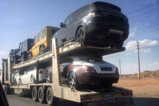 خودروهای میلیاردی در یکی از جاده های ایران +عکس