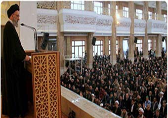 ه دستور آیت الله نورمفیدی, نرده حائل بین مردم و مسئولین در نماز جمعه گرگان برداشته شد + عکس 