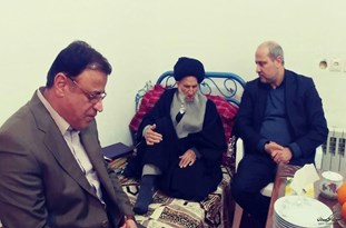 عیادت استاندار گلستان از آیتالله میبدی