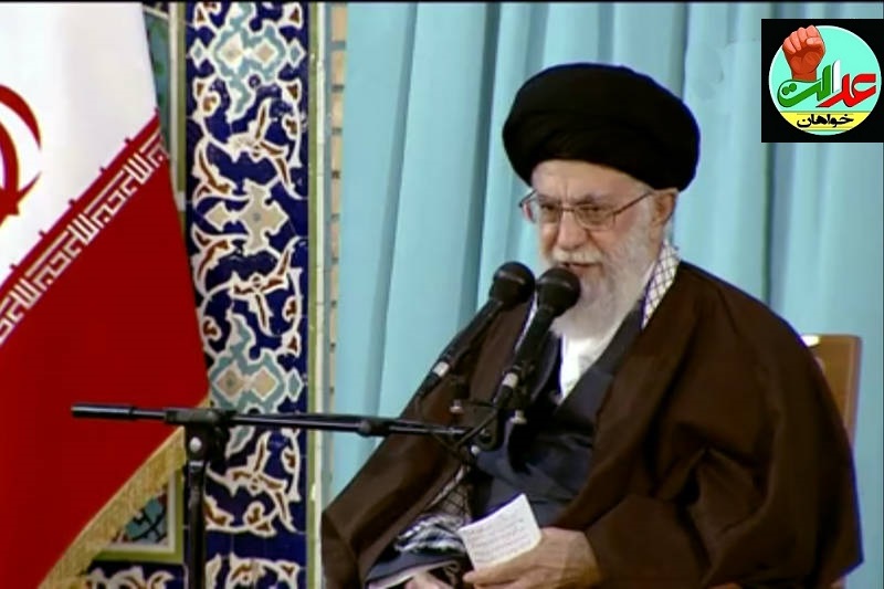 عکس/ آغاز سخنرانی رهبر انقلاب در حرم رضوی 