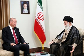 عکس/ دیدار رئیس جمهور ترکیه با رهبر انقلاب