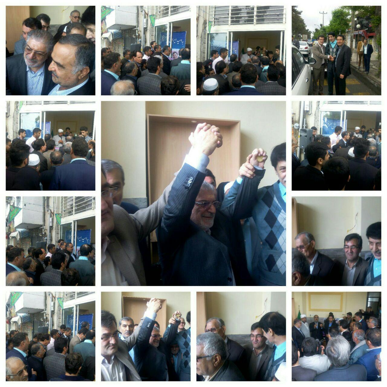 حضور قربان دوردی قورلی زاده کاندیدای رد صلاحیت شده وعضو فعلی هیت نظارت انتخابات شهرستان ترکمن در مراسم افتتاح ستاد روحانی!!