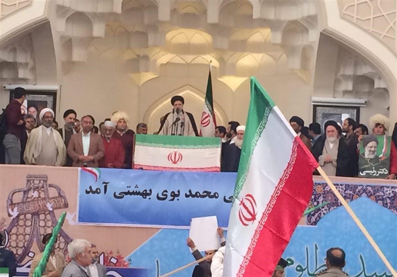 سخنرانی حجت‌الاسلام رئیسی در گرگان آغاز شد