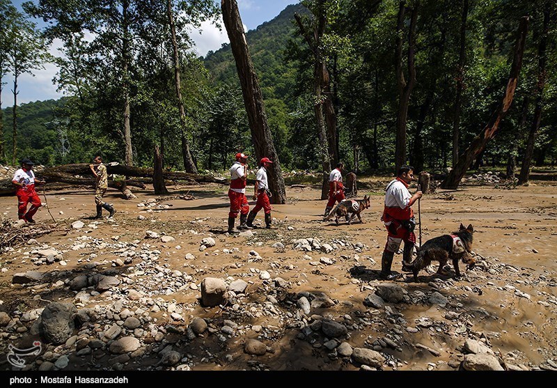 ۷۲ تیم امدادی در تلاش برای پیداکردن تنها مفقودی سیل