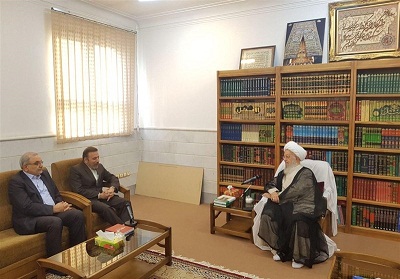  دیداررئیس دفتر رئیس‌جمهور با آیت‌الله مکارم شیرازی 