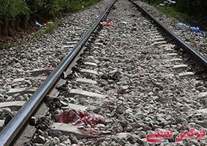 قطار جان مرد گلستانی را گرفت !