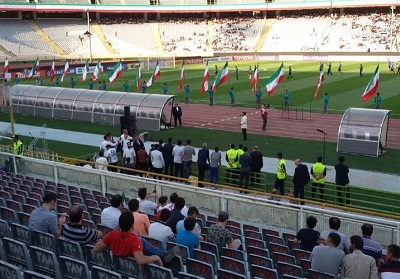 حضور تماشاگران سوریه در ورزشگاه