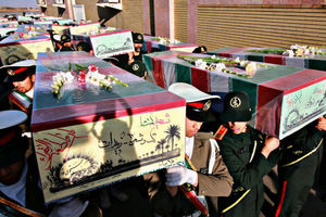 عکس/ ورود پیکر مطهر ۳۰ شهید گمنام به وطن