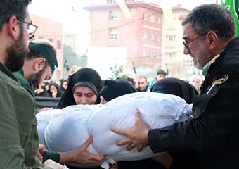  تدفین پیکر دو شهید گمنام در دانشگاه آزاد اسلامی واحد گرگان