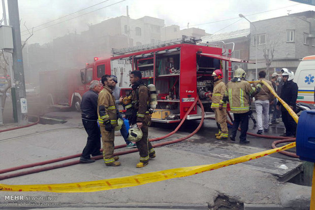 آتش‌سوزی در برج سرمایه گرگان مهار شد