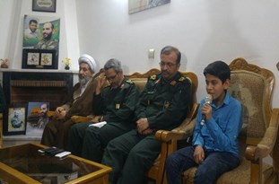 مداحی فرزند شهید مدافع حرم «افشین ذورقی» مقابل رئیس سازمان بسیج مستضعفین