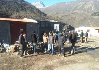 دومین روز تجمع پرسنل و کارگران مراغ راهسازی رامیان به شاهرود + تصاویر