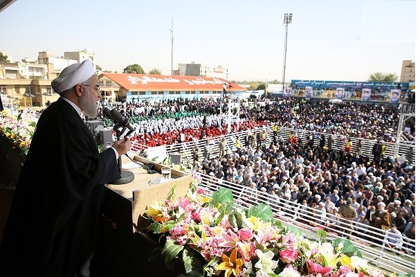 رئیس جمهور «روحانی» در جمع مردم قزوین: 