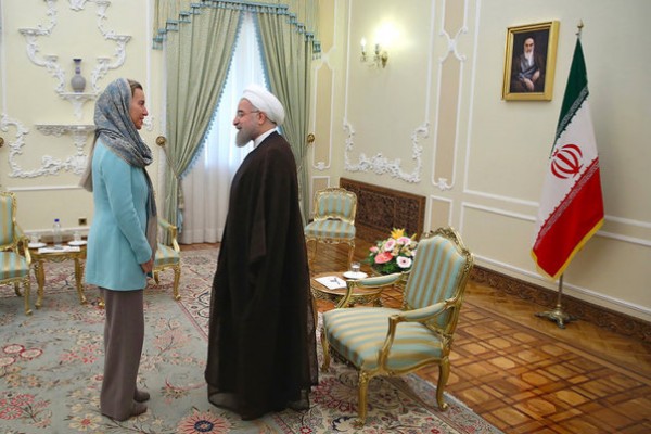 موگرینی در مسیر بازگشت از تهران چه نوشت؟