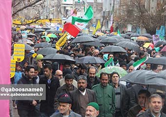 گزارش تصویری از حضورو حماسه مردم گنبدکاووس در راهپیمایی 22 بهمن