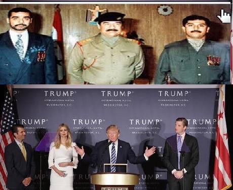 پسر ترامپ همردیف پسران صدام و حسنی مبارک +تصاویر 