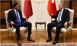 امیر قطر پس از دیدار با اردوغان، ترکیه را ترک کرد