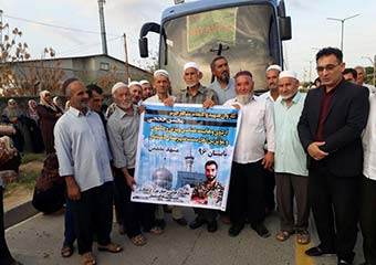 92 روحانی اهل سنت گمیشان عازم مشهدالرضا شدند