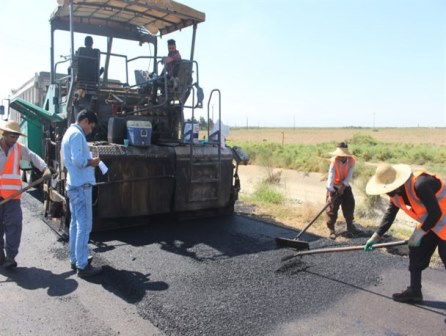 آسفالت جاده روستای چن سبلی به انبارالوم آق قلا 