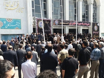 مراسم تشیع و خاکسپاری پیکر روزنامه نگار و فرهیخته گلستانی، حاج حبیب الله قلیشلی