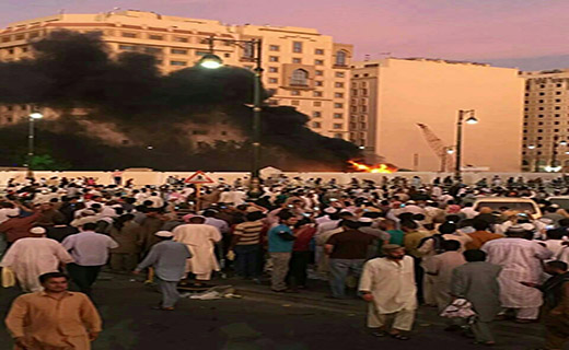 انفجار انتحاری در نزدیکی مسجد النبی در مدینه منوره+تصاویر 