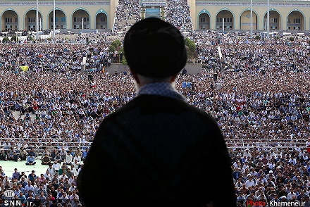  گزارش تصویری اقامه نماز عید سعید فطر به امامت مقام معظم رهبری