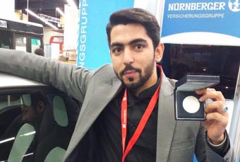 تصاویر/ رضا تیرگر نخبه گلستانی در دیدار با رهبر معظم انقلاب