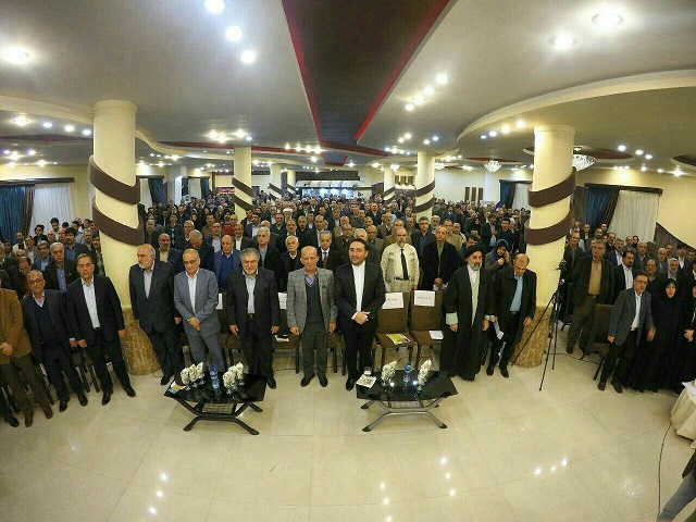 مراسم نکوداشت ازمحمد هاشم مهیمنی مرد سایه در قرارداد ننگین اسکله بندرترکمن !!+تصویر