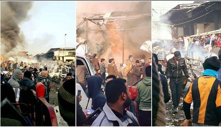 اولین تصاویر از انفجار امروز بغداد