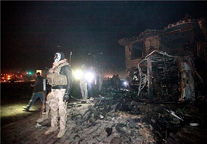 گزارش تصویری ازصحنه‌های انفجار تروریستی حله عراق 
