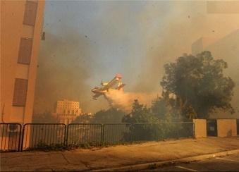 گزارش تصویری ازسومین روز حریق گسترده در فلسطین اشغالی
