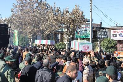 گزارش تصویری از تشییع پیکر مطهر دو شهید گمنام در شهرستان علی آباد کتول استان گلستان 