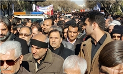 حضور آخوندی در مراسم تشییع مسافران بهشتی تبریز/ وقتی کسی جرأت آوردن نام وزیر راه را در تبریز ندارد+ تصویر 