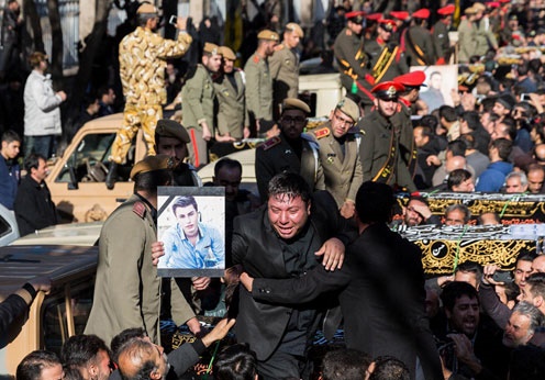 گزارش تصویری ازمراسم تشییع جان باختگان حادثه سمنان