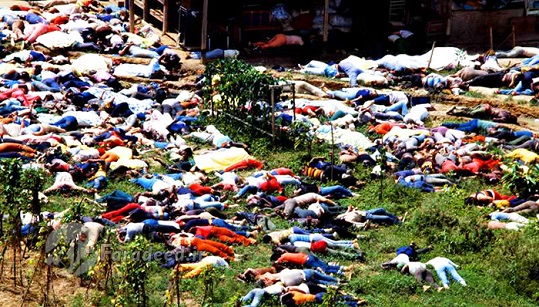 عکس بزرگترین خودکشی دسته جمعی تاریخ