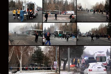 جزئیات تلفات انفجار تروریستی دراستان قیصریه ترکیه + عکس