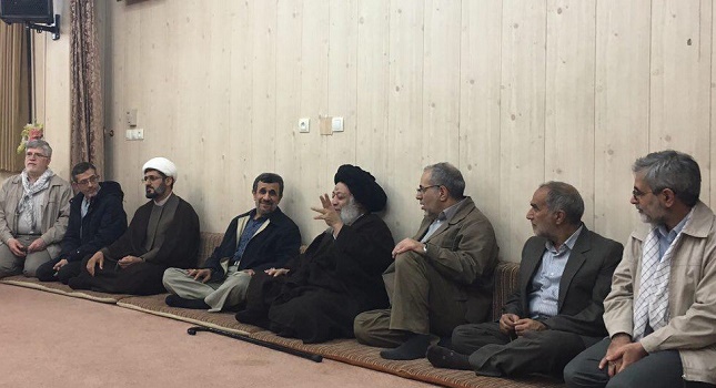 ديدار احمدى نژاد و همراهان
