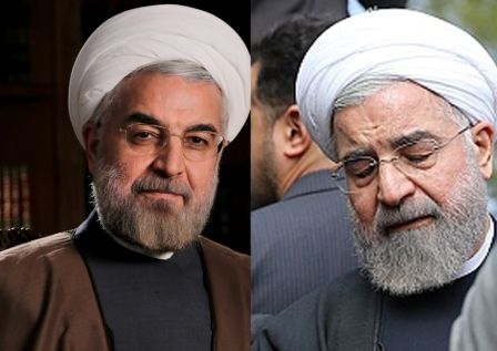 رنگ های متفاوت ریش جناب اقای حسن روحانی رئیس دولت راستگو!!+عکس