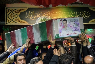 گزارش تصویری  از مراسم وداع خانواده شهدای آتش نشان در معراج شهدا